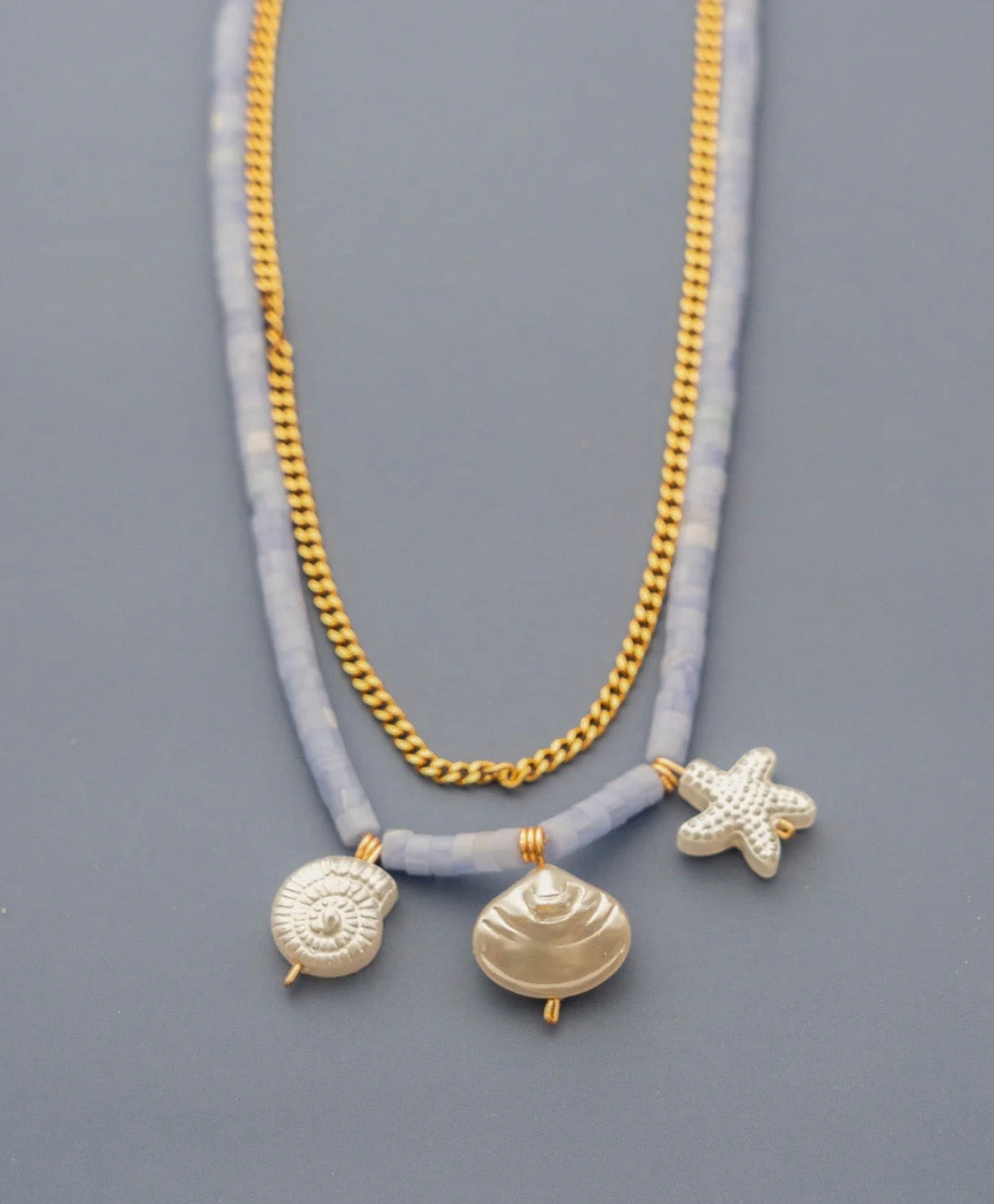 Collar 2 en 1 Mar + Aretes