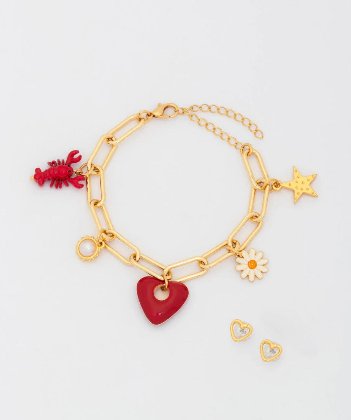Pulsera Corazón Fiesta + Aretes