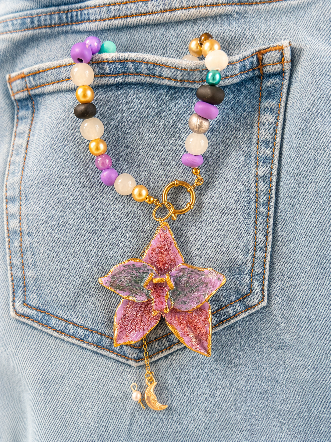 Collar orquídea