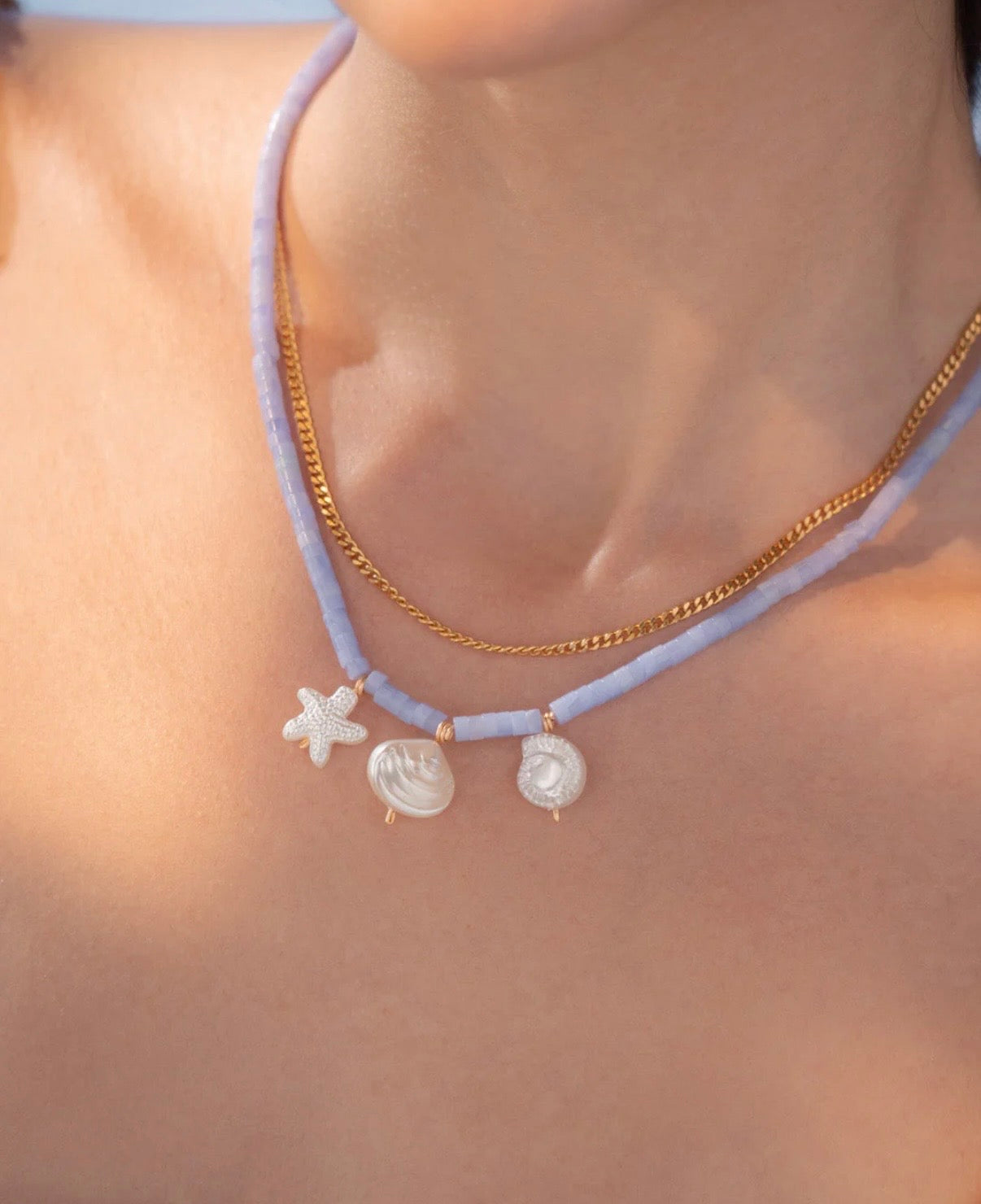 Collar 2 en 1 Mar + Aretes