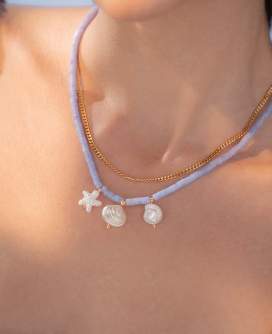 Collar 2 en 1 Mar + Aretes