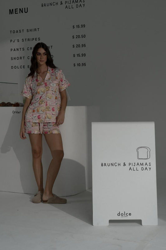 Conjunto short Apple cake