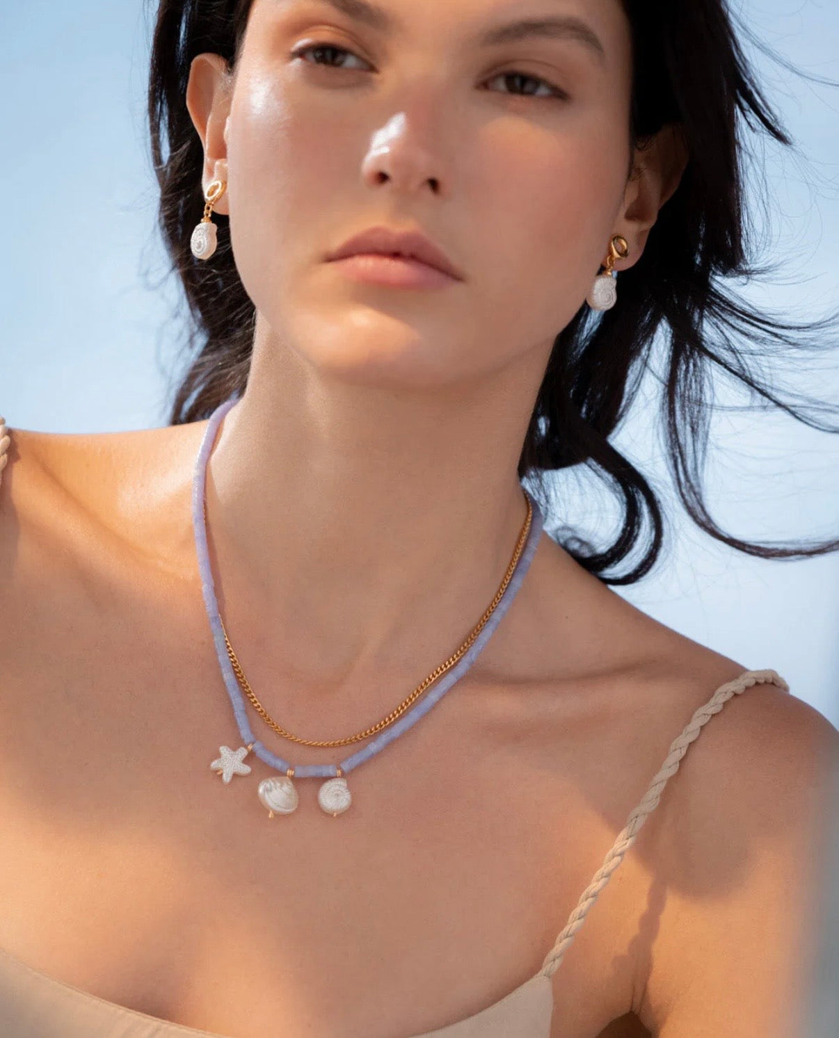 Collar 2 en 1 Mar + Aretes