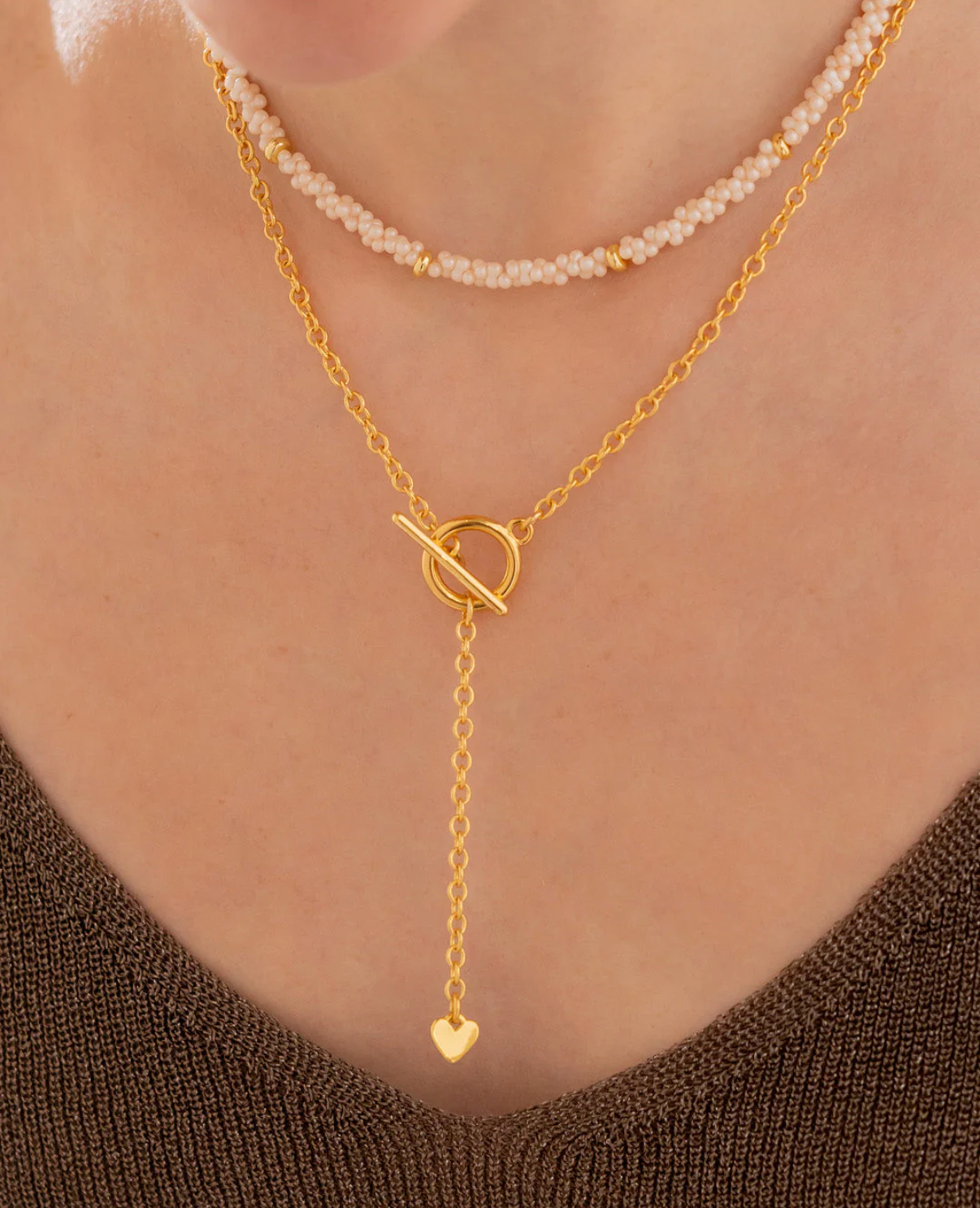 Set X2 Collar Corbatín Corazón
Candado + Aretes