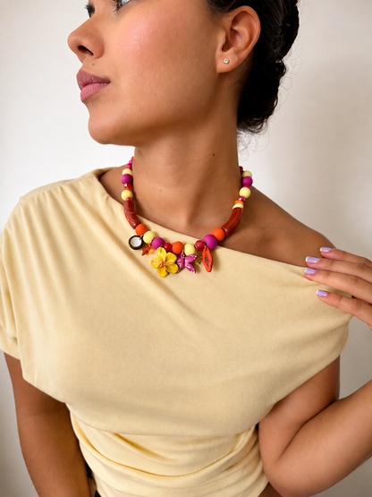 Collar tropicoqueta 🌺✨