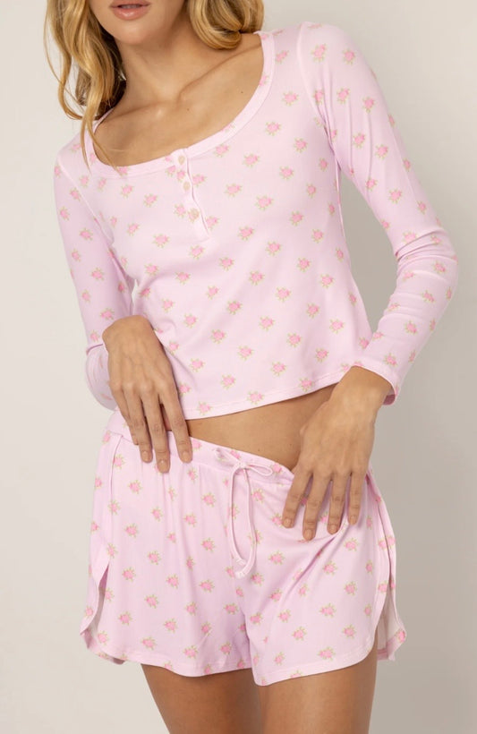 Set Short pink Flower