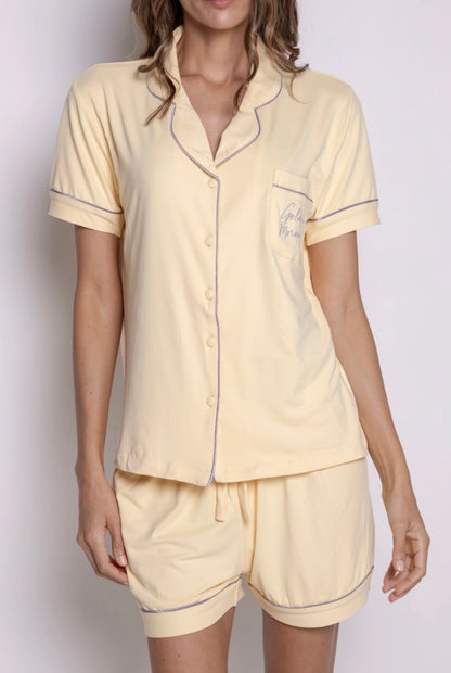 Conjunto short Golden morning