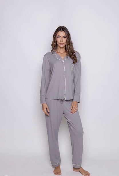 Conjunto pantalon gris Golden morning