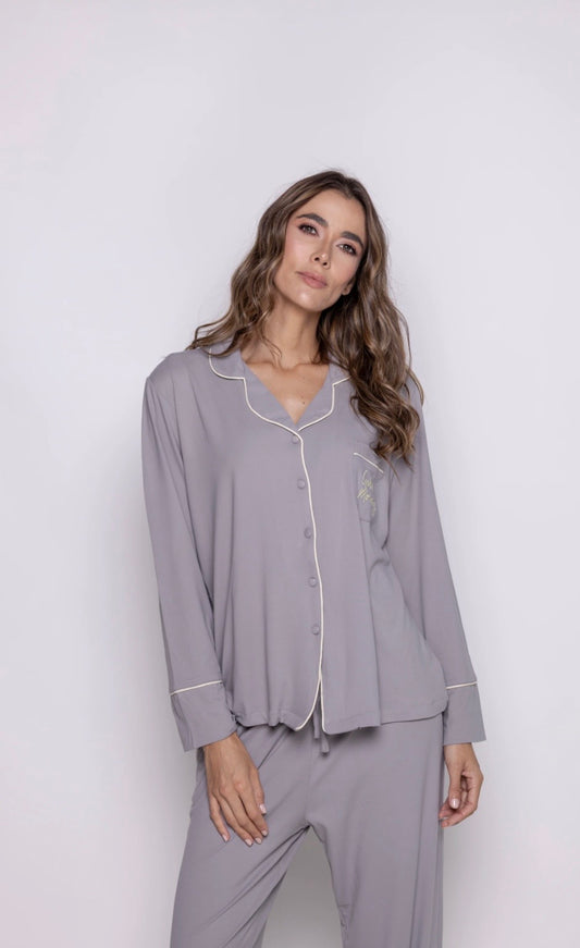 Conjunto pantalon gris Golden morning